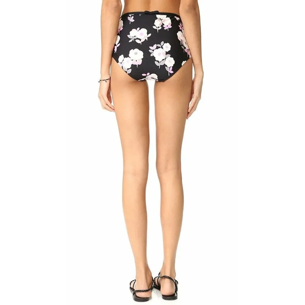 New! KATE SPADE Women's Floral Print High Waist Swim Bottoms Size Large NWT